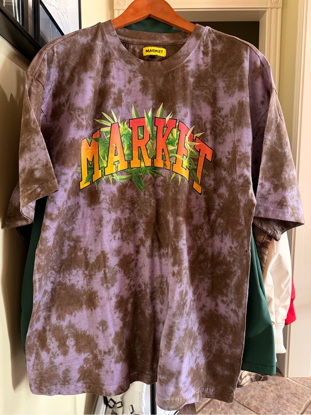 Market Tie Dye Heavyweight Graphic Tee XL Streetwear Shirt